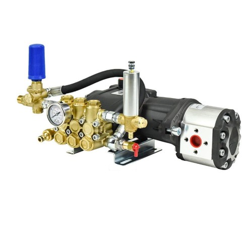 pompa - hydraulic motor i bypass -zawor bezpieczxenstwa, manometr.jpg