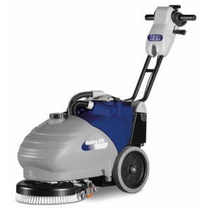 Zmywarka do posadzek bateryjna Adiatek BKF Baby 35 B z prostownikiem, szczotką, bez baterii