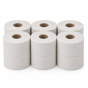 Papier toaletowy JUMBO 2-warstwy, makulatura bielona 75% 12 rolek