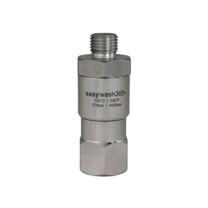 Złącze obrotowe easywash365+ - wejście: 3/8" GW Wyjście: 1/4" GZ Wysokość: 64 mm Średnica nominalna: DN6 Prędkość obrotowa: 30 obr