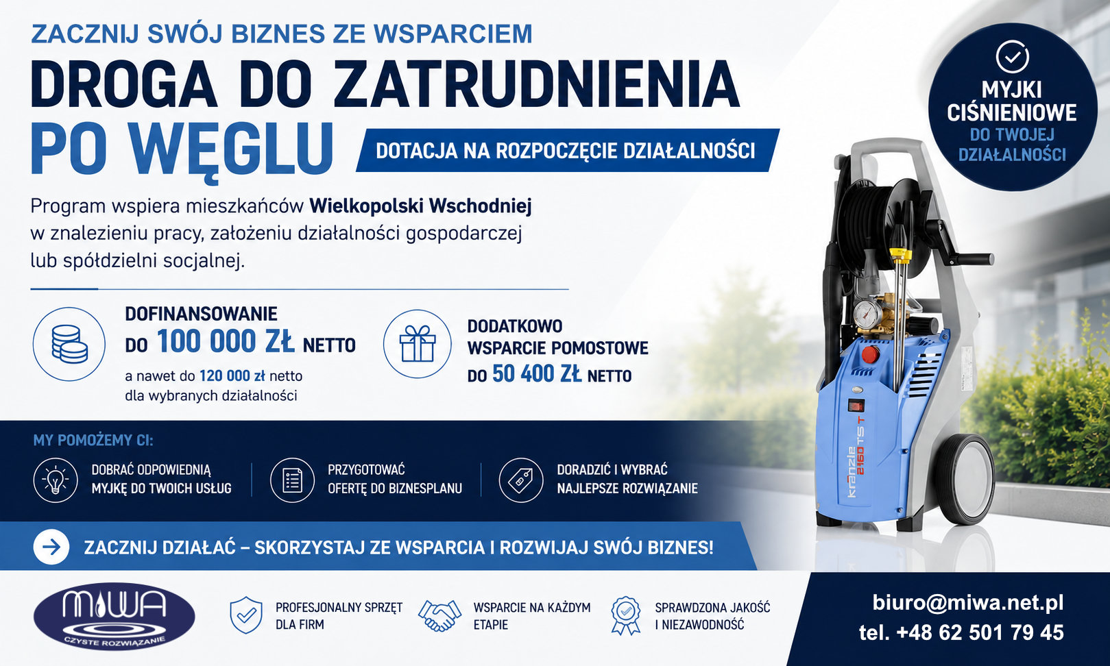 Dofinansowanie na myjkę ciśnieniową WARP