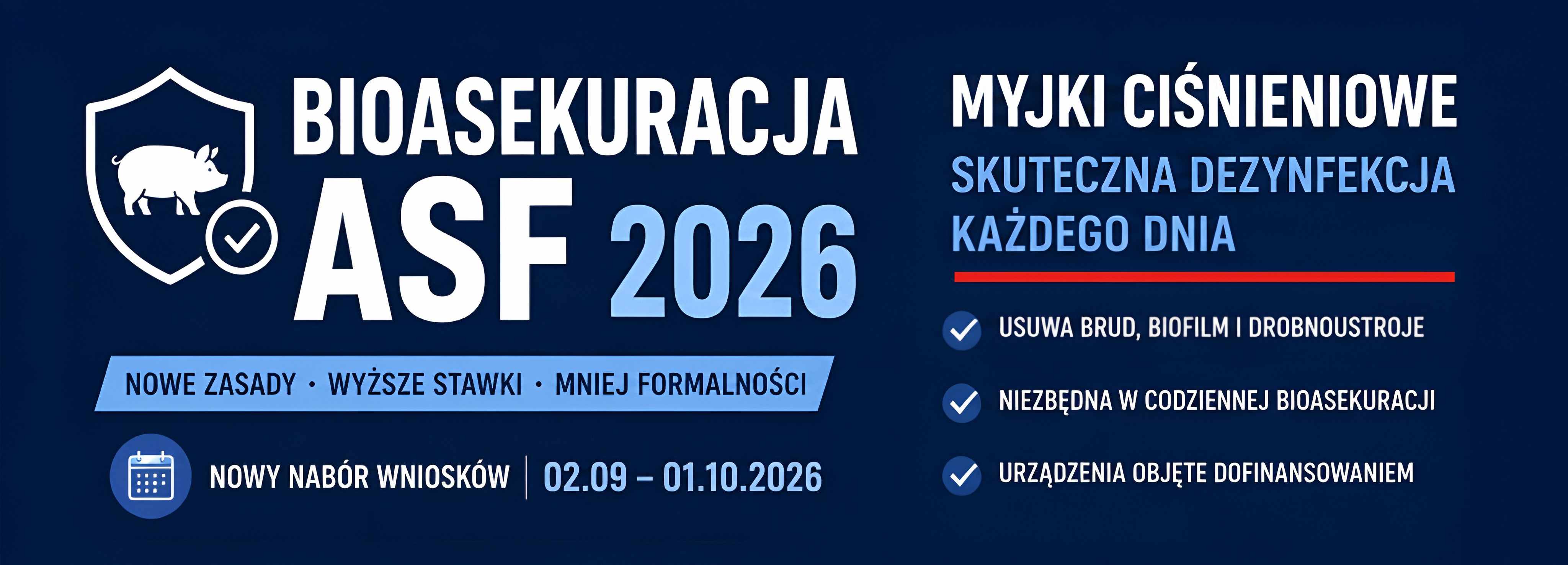 Bioasekuracja dotacje ASF 2026